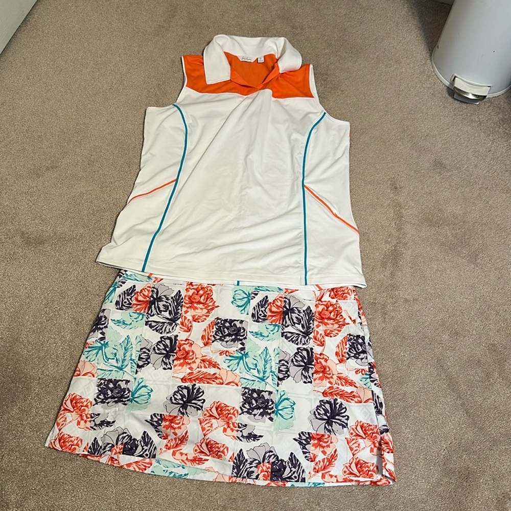 Lady Hagan Skort (size 12) and top (size large). NWOT